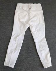 New EQUINE COUTURE White Nicole Full Silicone Printed Seat Breeches Womens 26