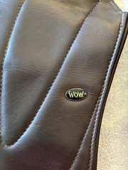 WOW SADDLE DRESSAGE FLAPS – custom color combo! Dark brown w/ black fixed block