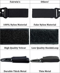 Tactic Duty Belt Keeper with Key Holder Ring Metal Key Clip Military Molle Hook
