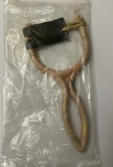 Vintage Sling Shot Molded Plastic Marbled White/Pink/Black Rubber Band 1970 NOS