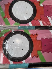 Kith For Back To The Future Skateboard 3 Of Them In Hand 2 Pink 1 Blue