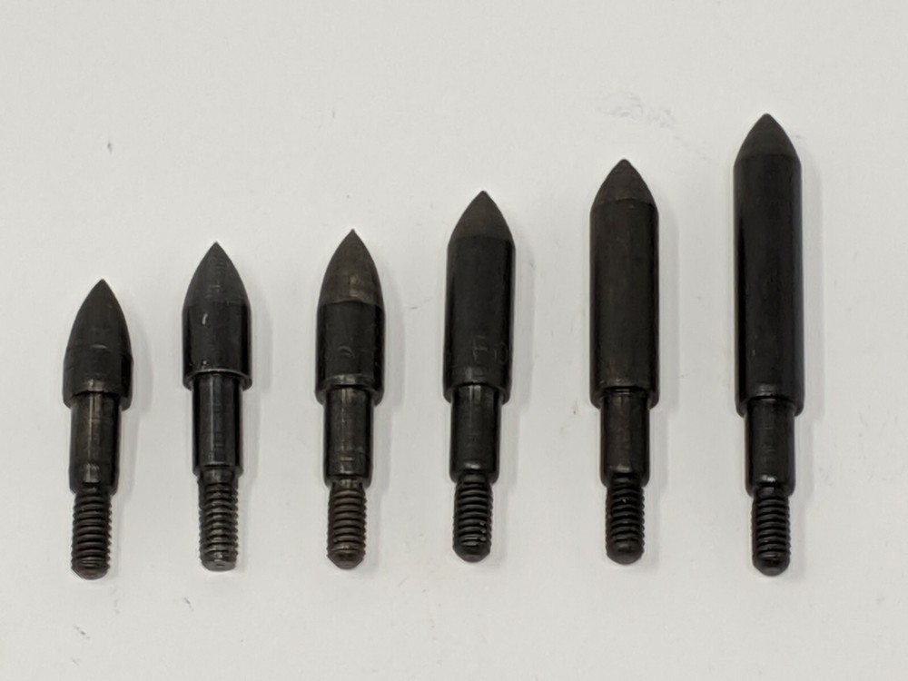 9/32″ Screw In Field Points, 12 Packs. 75, 90, 100, 125, 145, 175, or 200 grains