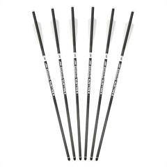 BALLISTA PIERCER 2-Vanes Carbon Crossbow Bolts – Ideal for MEGABAT – Pack of 6