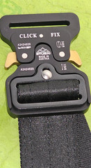 Stubai Click Fix 2.0 Aluminum Buckles – Durable Black Anodized Non-Adjustable