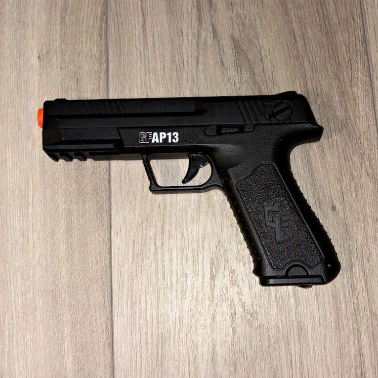 Game Face GFAP13 Electric Airsoft Pistol – Battery, Charger & Mag Included