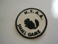NFAA Patch Antique Small Game Bigger Squirrel 2″