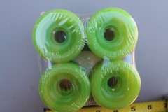 Neon Green 60mm Original 80’s Soft Cruiser Vintage Skateboard WHEELS – Set of 4