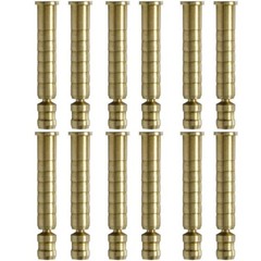 Easton 6MM Sonic Brass Inserts 12pk 50-75 Grain Carbon Arrows 31107