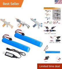 High-Performance 2000mAh Lithium Battery Pack for Airsoft & Splatter Ball Toys