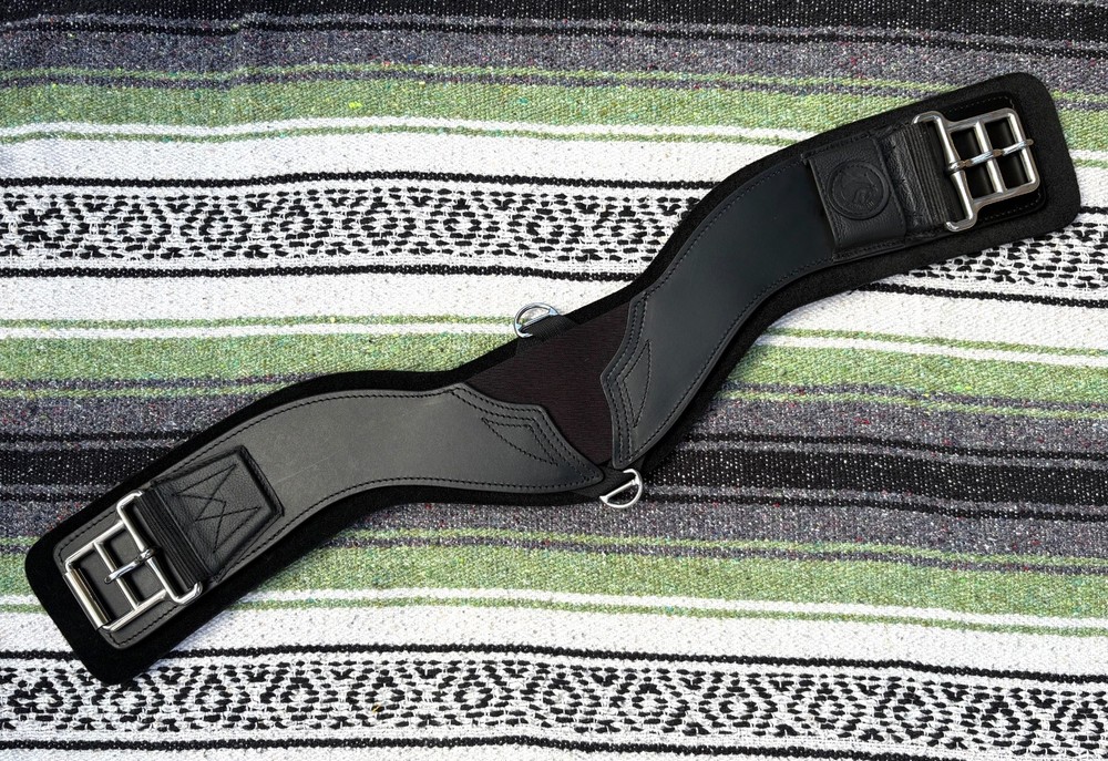 Total Saddle Fit -STRETCHTEC Western Cinch – 30” Black / Neoprene Liner