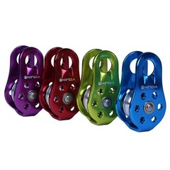 20kN Fixed Micro Pulley for Rock Climbing, Rappelling, Zipline 1/2 or 13mm Rope