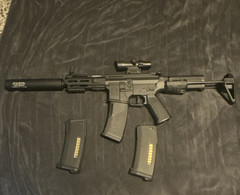 KRYTAC Trident MK2 “honey badger” colorway with suppressor