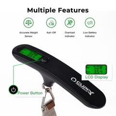 Digital Bow Scale,110 lbs High Precision Archery 15 x 5.5 x 3 cm, Black