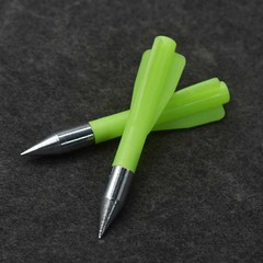 Green 7.3cm Short Arrows – Metal Tip, Plastic Shaft for Slingshot Hunting & Targ