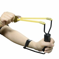 HIGH VELOCITY FOLDING WRIST SLINGSHOT Catapult Powerful Hunting Sling Shot