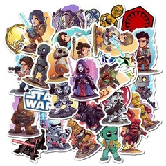 Mix 10/50 PCs StarWars Game Movie Graffiti Luggage Notebook Sticker-No Duplicate