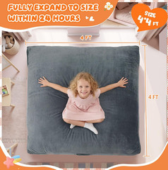 Sensory Crash Pad for Kids Autism Therapy Mat Foam Crash Pad 4×4 Ft Soft Play Ma
