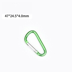 10/50 PCS Carabiner D Shape Spring Clip Snap Key Hook Keychain Buckle