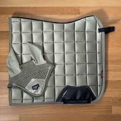LeMieux Loire Dressage Pad + Bonnet Fern size Large