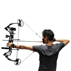 SAS Feud X 30-70 Lbs 19-31″ Compound Bow Pro Package 300+FPS Target Hunting