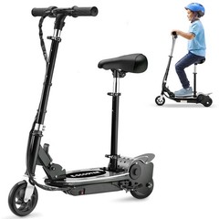 Zupapa Kids E-Scooter, Seat, 60Min, 10MPH, 155LBS