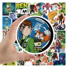 Mix 10/50 PCs Ben 10 Cartoon Luggage Notebook Laptop Car Sticker – No Duplicate