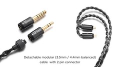 ORIVETI bleqk Purecaster in Ear Monitors, 12.2mm Aluminum-Magnesium Alloy Dyn…