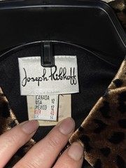 Joseph Ribkoff Gold & Rust Leopard Animal Print Jacket Great DIY JACKET – sz 12