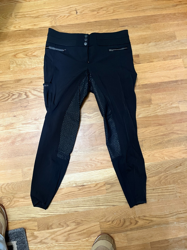 Pikeur Charlette Grip Full Seat Breeches – GER 46 or US 34 – Black – Used