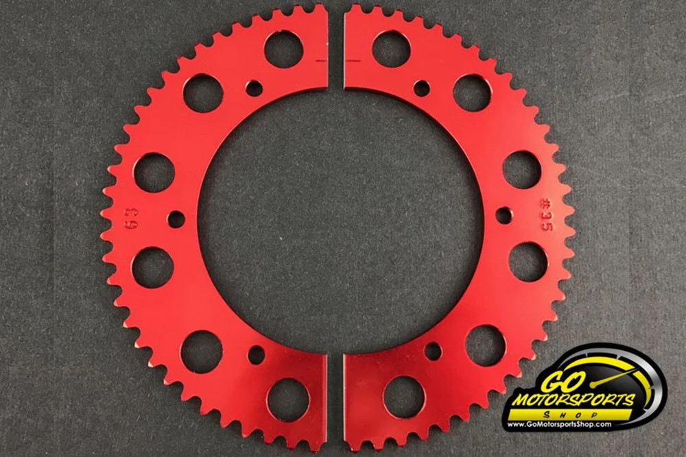 Pit Parts #35 Chain Split Sprocket 53 – 73 Tooth Multiple Sizes | GO Kart