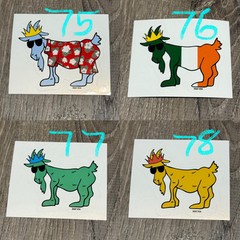 GOAT USA Stickers/ Decals- PICK YOUR STICKERS! CHECK OUT THE LOT! BUY AND SAVE!