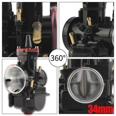 Motorcycle Flat Curtain Carburetor for Maikuni PWK 21 24 26 28 30 32 34mm