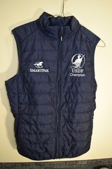 United States Dressage USDF Regional Horse Riding Champion Vest WOMENS L Blue