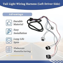 16531401 Tail Light Wiring Harness Left Driver Side Fit for Chevy Left side