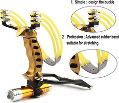 Slingshot,Wrist Sling Rocket Professional Hunting Slingshot with Heavy Duty L…