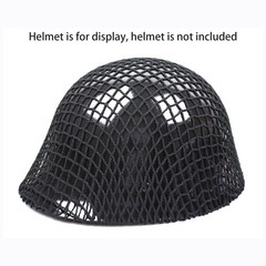 Tactics Airsoft Helmet Net Cover, Army Green Camouflage One Size, black