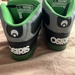 Osiris NYC 83 Men’s Skate Shoes, Black/Charcoal/Green, Size 13