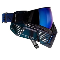 NEW CRBN Carbon Pro Fade Indigo Paintball Airsoft Goggle More Coverage