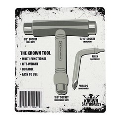 Krown All-in-One Skateboard T-Tool with Phillips and Allen Head – Neon Green