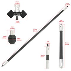 Archery 3K Carbon Stabilizer System Balance Bar Rod Damper Weight Kit Bow Target