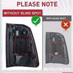 Red Tail Light Left Side Outer 68262531AH Replacement for R-A-M 1500 2019-2022