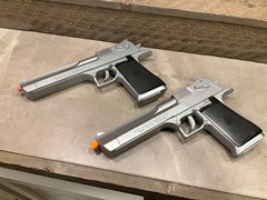 Two Desert Eagle Airsoft Pistol Magnum Research 6mm Replica Spring Loaded Manual