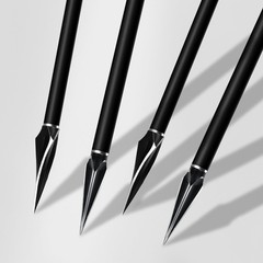 Traditional Broadheads 18Pcs 125 Grain ，Hunting Points Screw-in Arrowheads Su…