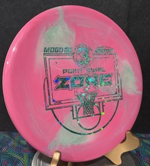 Discraft ESP Swirl Zone 3 Point Swirl Zone Basketball Stamp Pink Disc Golf