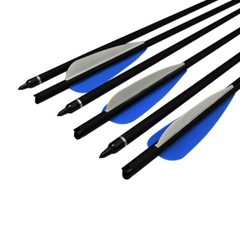 16-22″ Archery Crossbow Carbon Arrows Bolts Target Tips Hunting Shooting 6/12pcs