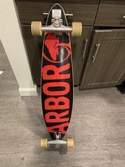 Vintage Arbor Longboard Skateboard Tadashi Ura Art Arbor wheels 38in.