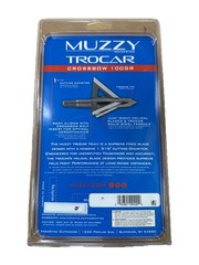 Muzzy Trocar Crossbow Archery Arrow Broadhead 100 Grain – 3 Pack