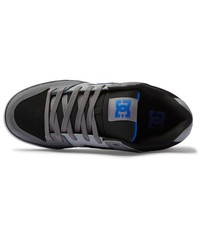 DC Pure 300660-XKSB Mens Gray Nubuck Lace Up Skate Inspired Sneakers Shoes