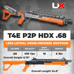 Umarex T4E by P2P HDX .68 Caliber CO2 Training Paintball Marker 2292306 with CO2