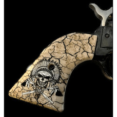 Heritage Arms Rough Rider Grips With HD UV Image of Warrior Chief Skull